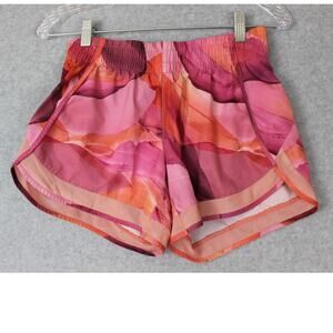 Athleta Running‎ Shorts Women XS Racer Run 4" Bright Color Pockets Mesh Lined